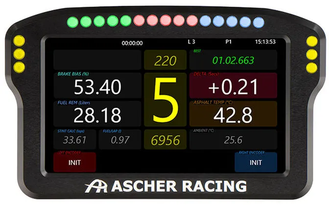 Dashboard 5" Ascher Racing
