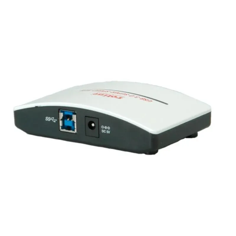 Hub Roline 4 portas USB 3.2 Gen 1 Black & White com alimentação