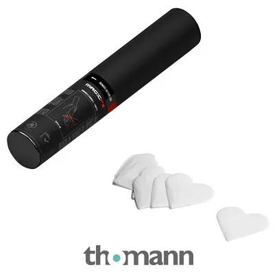 Magic FX Handheld 28cm White Hearts