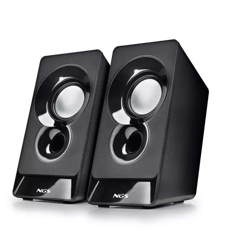 Colunas SB 210 2.0 Canais 6W c/ Fios USB (Preto)
