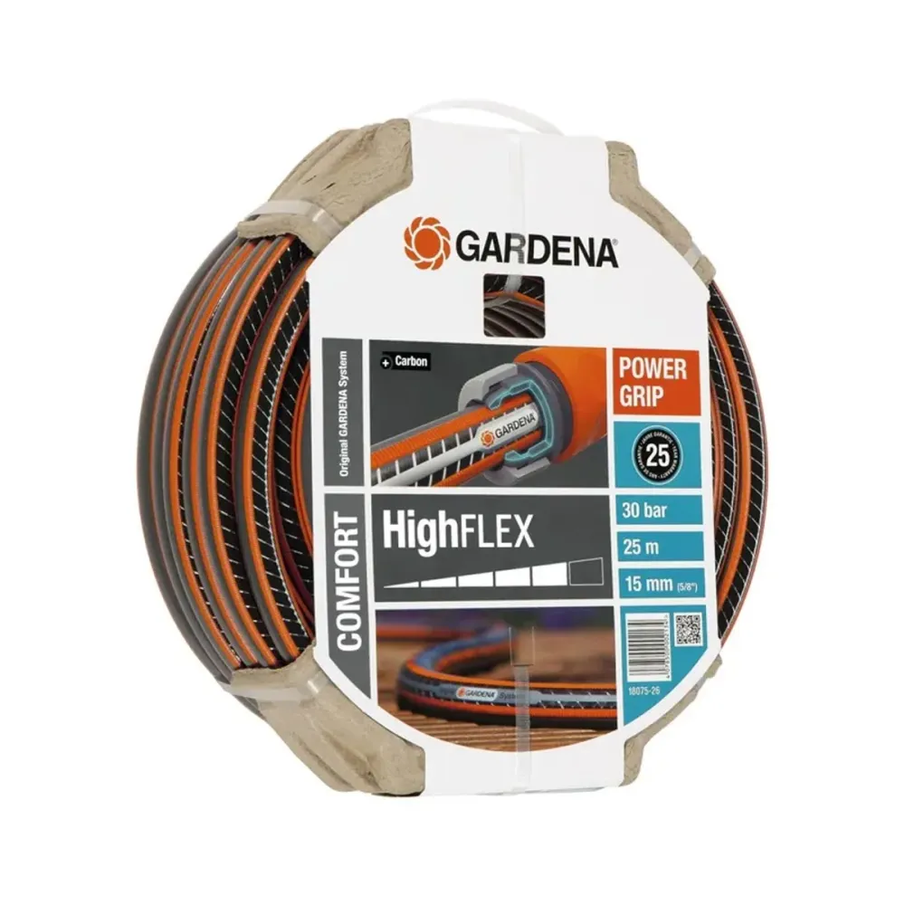 Mangueira Gardena Comfort HighFLEX 25 m Laranja/Preto