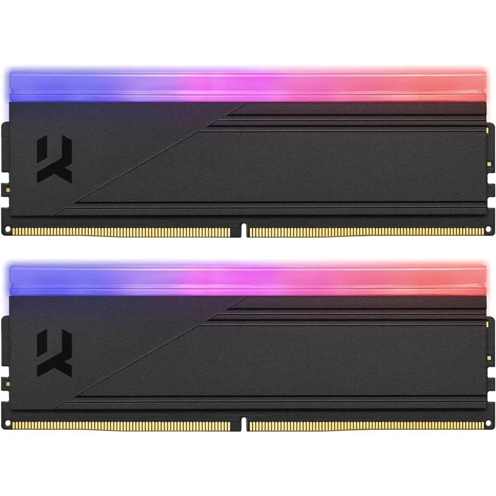 Memória RAM UDIMM GOODRAM IRDM RGB 32GB (2x16GB) DDR5-6000MHz (AMD Expo/Intel XMP) CL30 (30-38-38) 1.35V Preta
