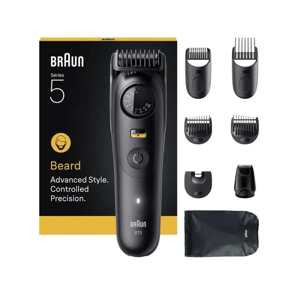 Aparador de Barba BRAUN Series 5 BT5560 Para Barba Com 40 Ajustes De Comprimento