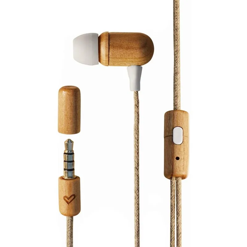 Energy Sistem Earphones Eco Auriculares com Microfone Cherry Wood