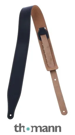 Levys CL Leather Strap 2,5" BK