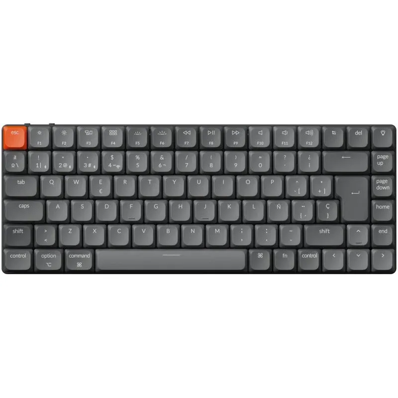 Keychron K3 Max Teclado Mecânico Gaming RGB Gateron BROWN Hot-Swap Cinzento