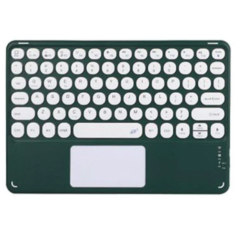 Teclado Royal Bailey X2c Bluetooth QWERTY ultrafino leve verde
