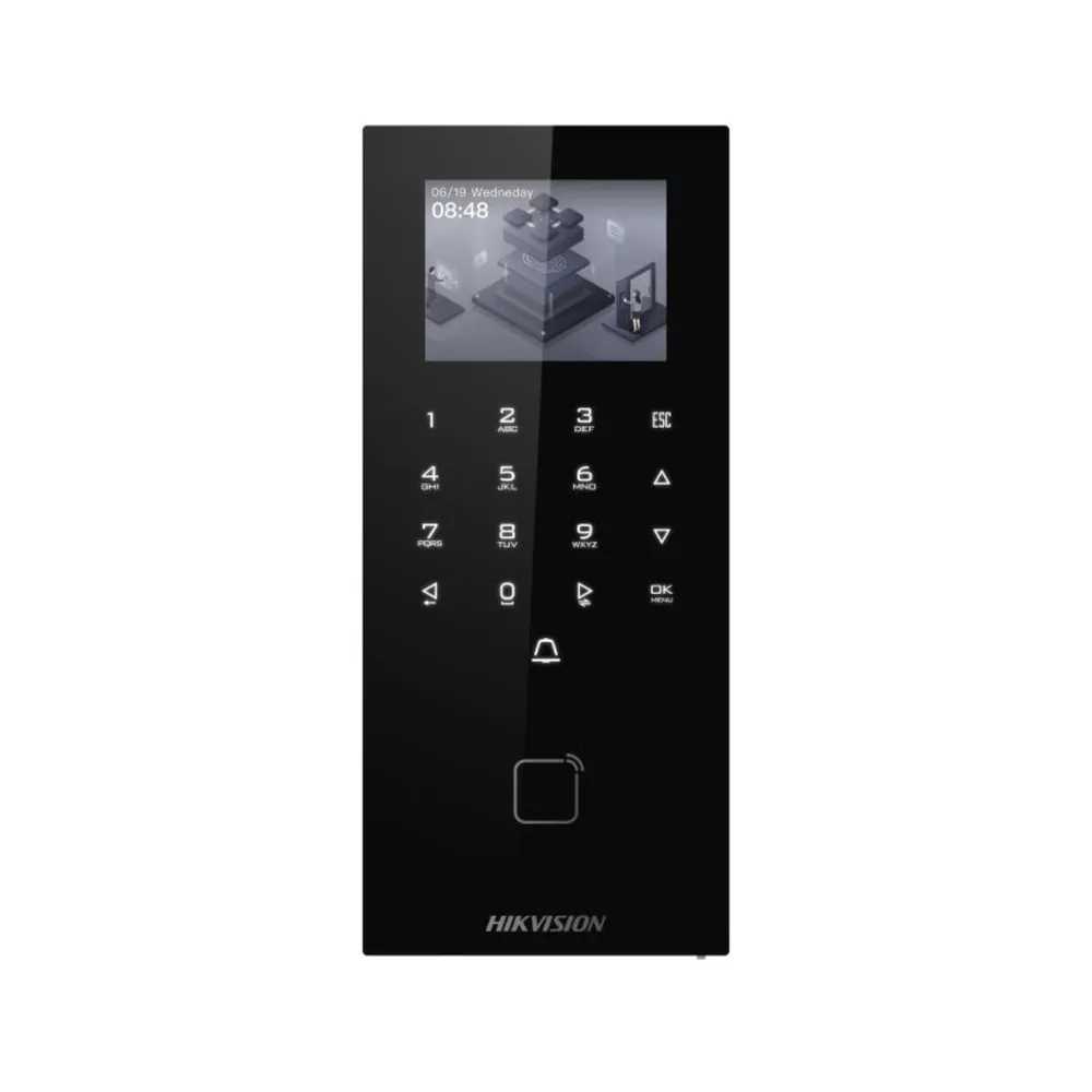 Controlo de Acesso PoE Hikvision Cartão EM e PIN - DS-K1T807EX-E1