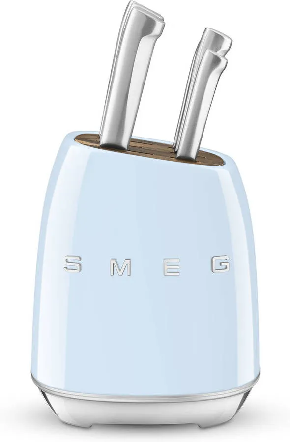 Bloco de Facas SMEG Anni 50 KBSF02PB (6 Unidades - Azul Céu)