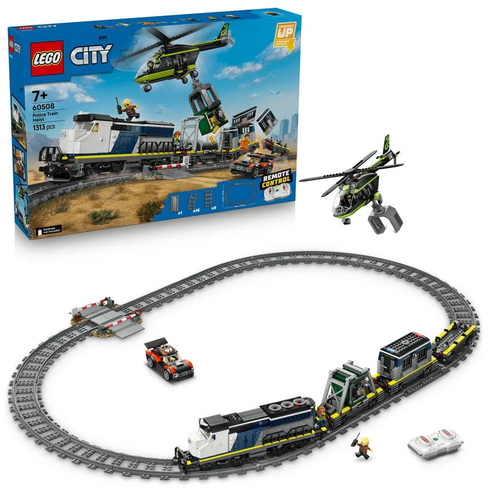 LEGO City: Assalto ao Comboio da Polícia | Idades 7+ | 1313 Peças | Item 60508