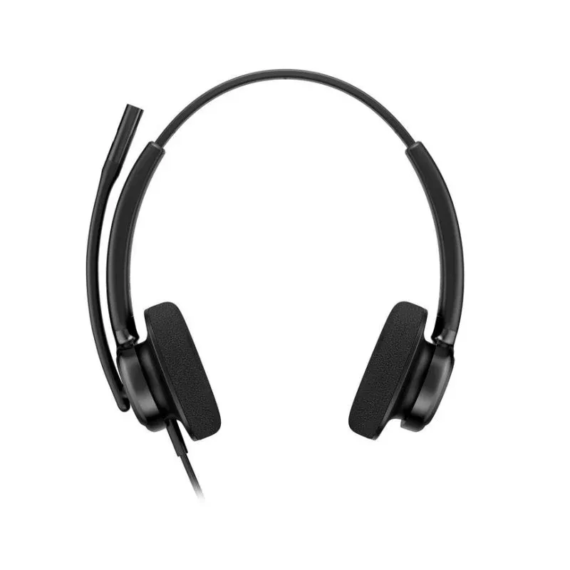 Auriculares Poly Mission 425 Classic com fio USB-C USB-A Cancelamento de Ruído Preto