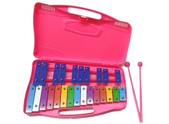 Alysée MT25-C-PK Metalofone Cromático 25 Note Rosa