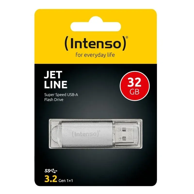 Pen Drive Intenso Jet Line 32 GB USB-A 3.2 Gen 1 Alumínio