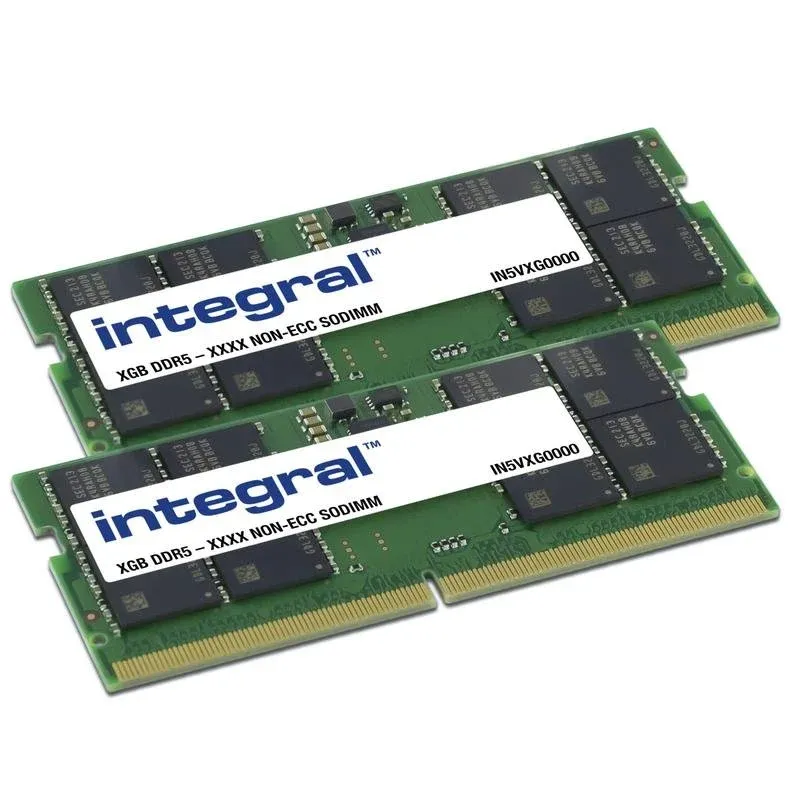 Memória RAM Integral IN5V16GNHRBXK2 32GB 2x16GB DDR5 4800MHz CL40 SO-DIMM