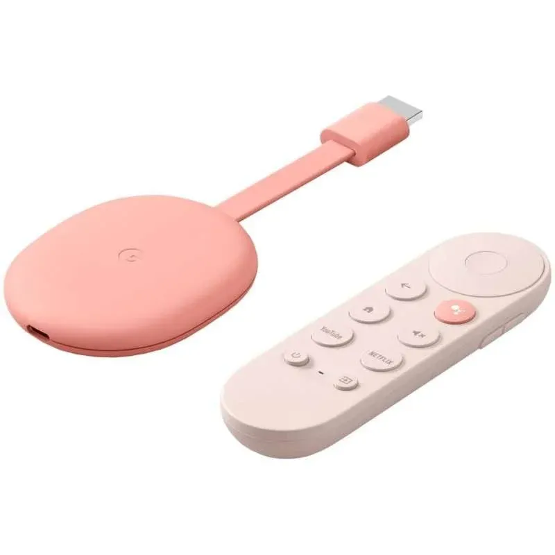 Google Chromecast com Google TV 4K Rosa