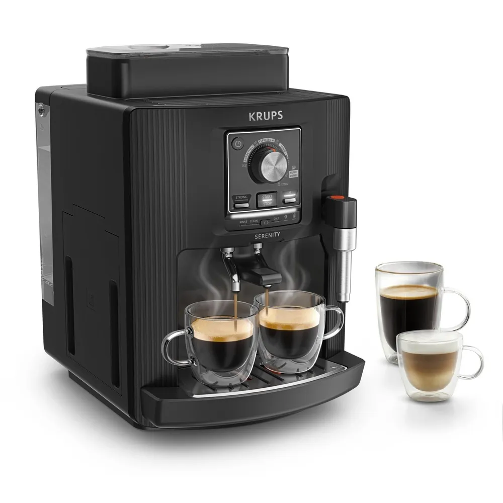 Maquina de Café Krups Serenity 1450W 15Bar Preto - EA4008E0