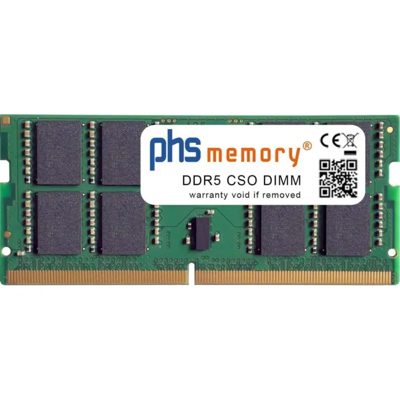 Memória RAM PHS-memory SP610842 16GB 1x16GB DDR5 6400MHz SO-DIMM Preto