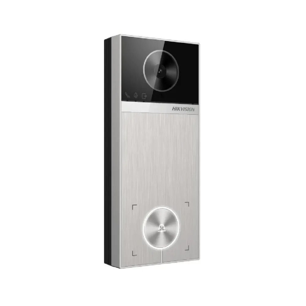 Video Porteiro IP Hikvision 4MP WiFi PoE IP65 - DS-KV6114-MWBE1