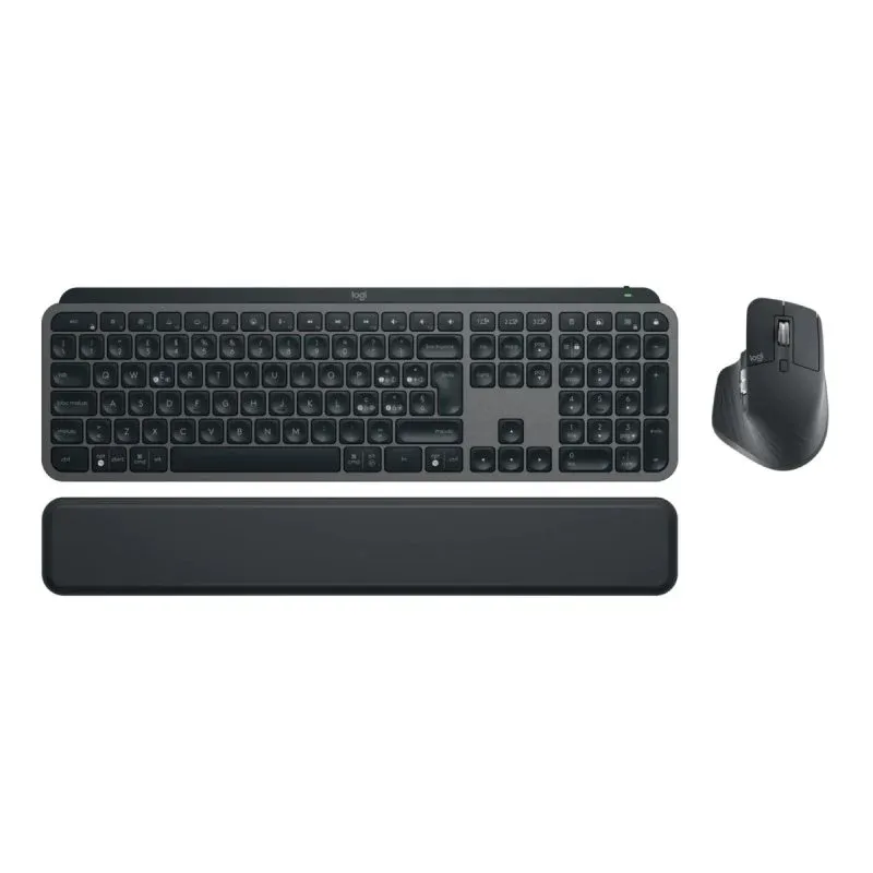 Teclado tipo tesoura Logitech MX Keys S Graphite Layout ES com retroiluminação e rato incluído