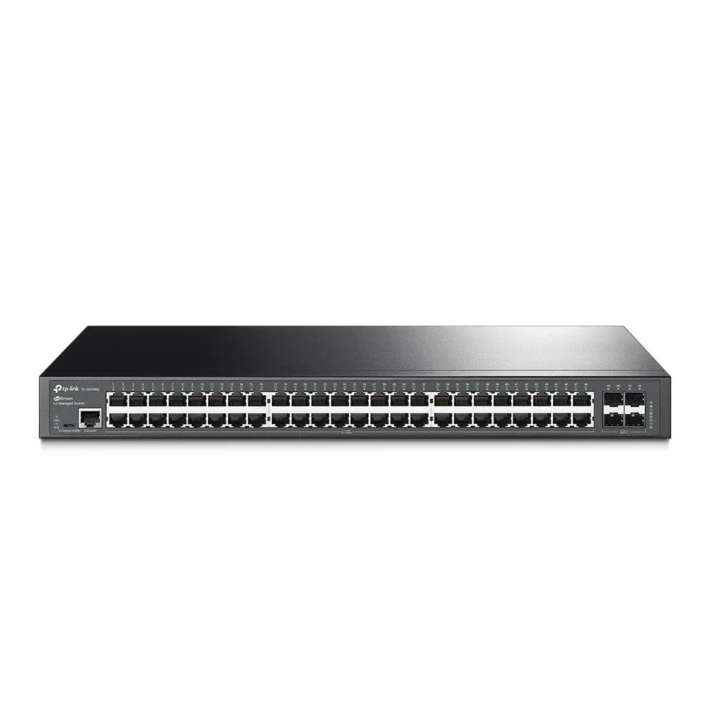 Switch de Rede TP-Link TL-SG3452 JetStream 48 Portas Gigabit Managed + 4 Portas SFP Rack Mountable