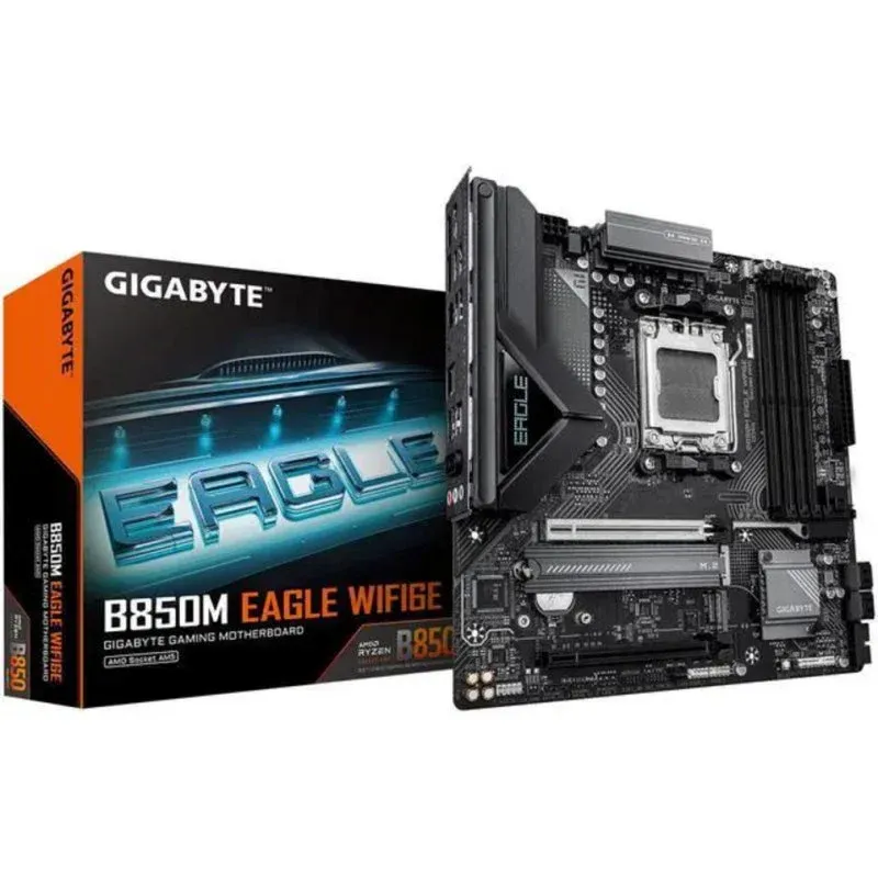 Motherboard GIGABYTE B850M EAGLE WIFI6E B850 AM5 DDR5 micro ATX WiFi 6E PCIe 5.0 RAID