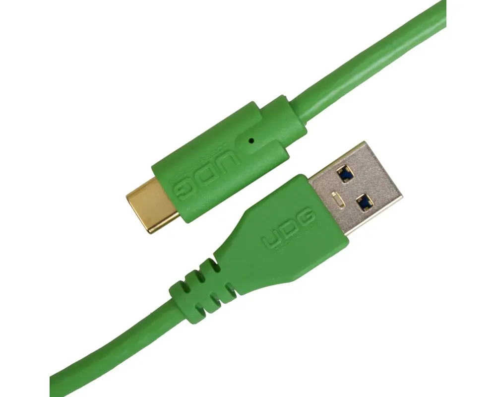 UDG Ultimate Audio Cable USB 3.2 C-A Straight 1,5m Green