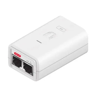 Adaptador PoE Ubiquiti POE-24-7W-G-WH 24V .3A Gigabit