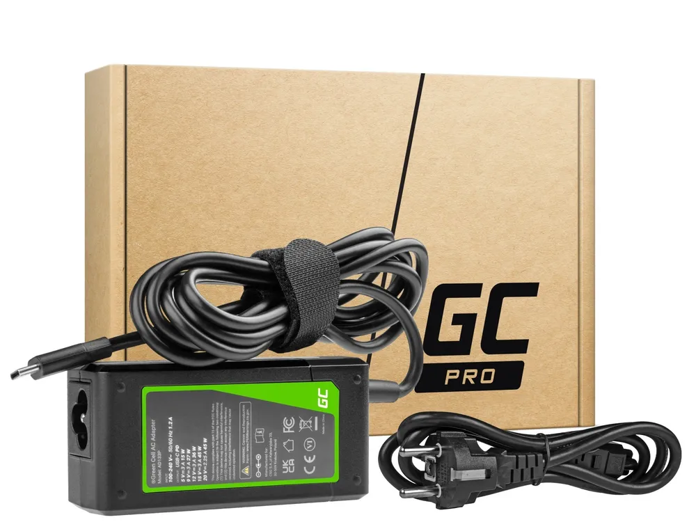 Green Cell AD133P Adaptador Carregador USB-C 45W para laptops AD133P