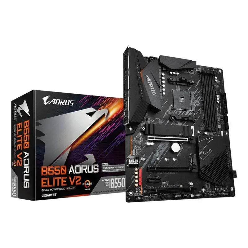 Motherboard GIGABYTE B550 AORUS ELITE V2 B550 AM4 DDR4 ATX 2.5GbE RGB