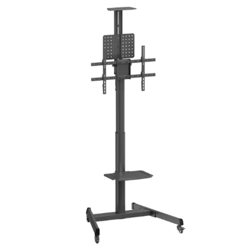 Napofix Suporte de Chão Móvel Horizontal Rotativo 90º para TVs de 37" a 70" - VWA1225B-A