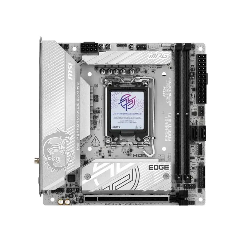 Motherboard MSI MPG B860I EDGE TI WIFI Intel B860 LGA1851 DDR5 Mini ITX WiFi 7 Thunderbolt 4