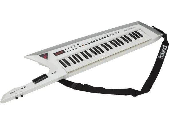 Roland AX-EDGE WHITE KEYTAR Sintetizador + 49 teclas + 500 sons + 2 visores