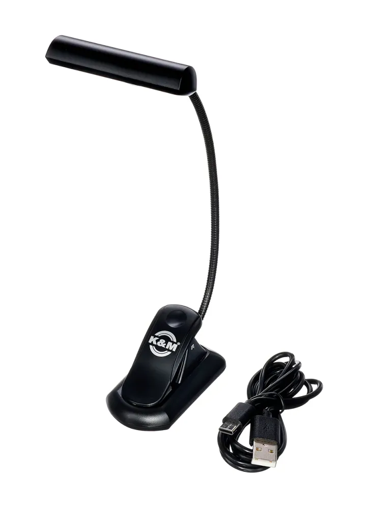 Candeeiro Estante K&M 12264 LED FlexLight Akku Black