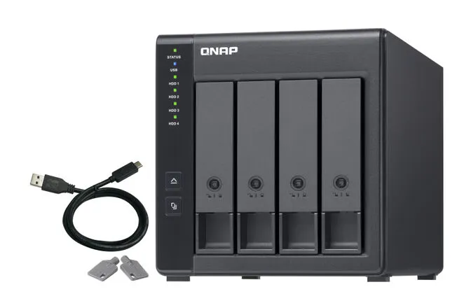 Unidade de Expansão NAS QNAP TR-004 - 4 Baías - USB Type C