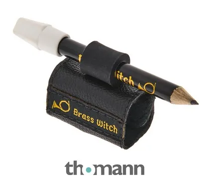 Brass Witch Pencil Holder Medium