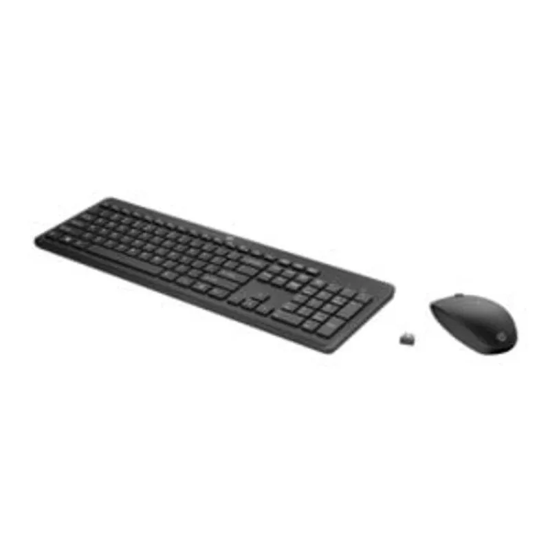 Teclado HP 235 Wireless de membrana com rato 1600 DPI silencioso Layout ES