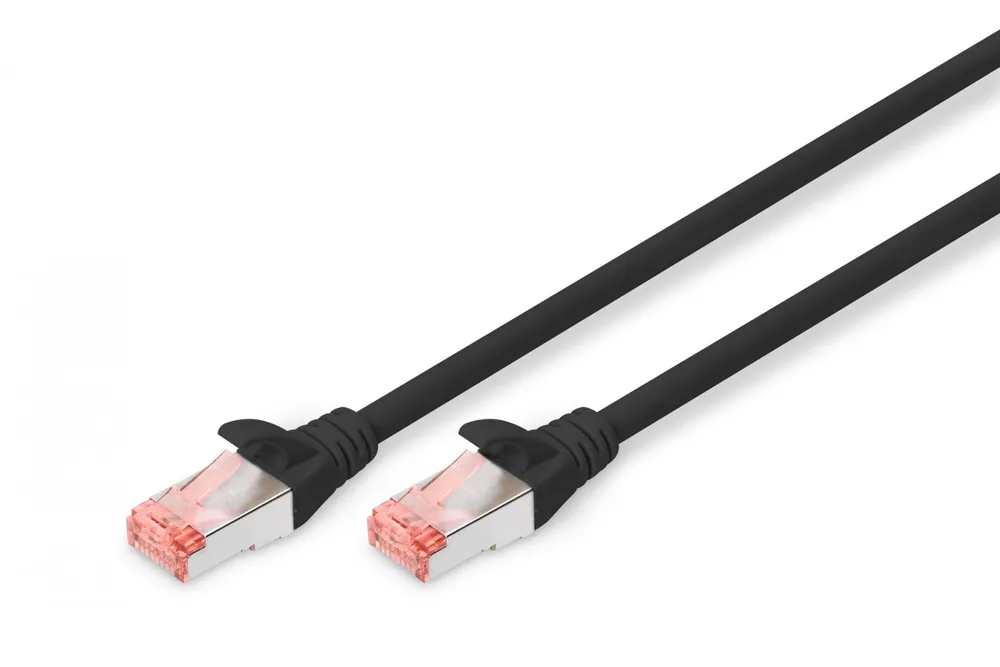Digitus DK-1644-100/BL cabo de rede Preto 10 m Cat6 DK-1644-100/BL
