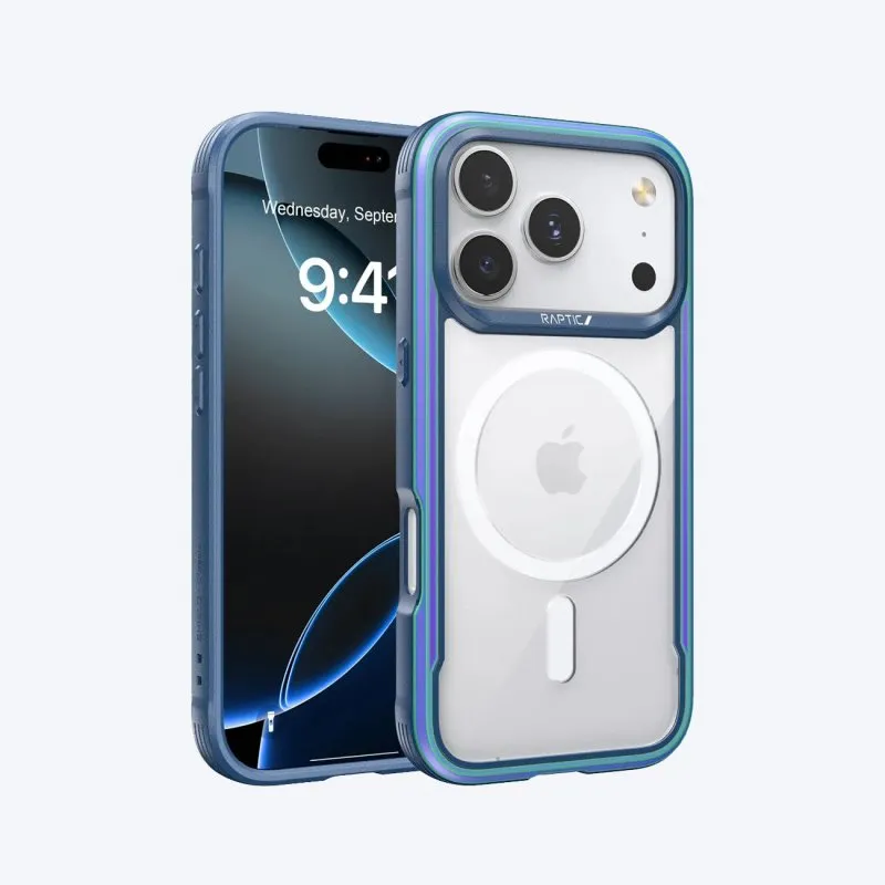 Funda para telemóvel Raptic Shield Classic Magnética Iridescente para iPhone 17 Pro