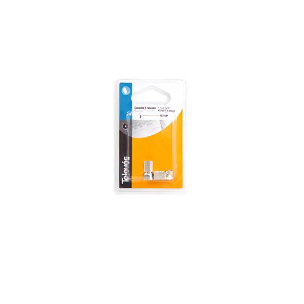 CONECTOR COAXIAL RECTO TIPO F ROSC. T100 TELEVES