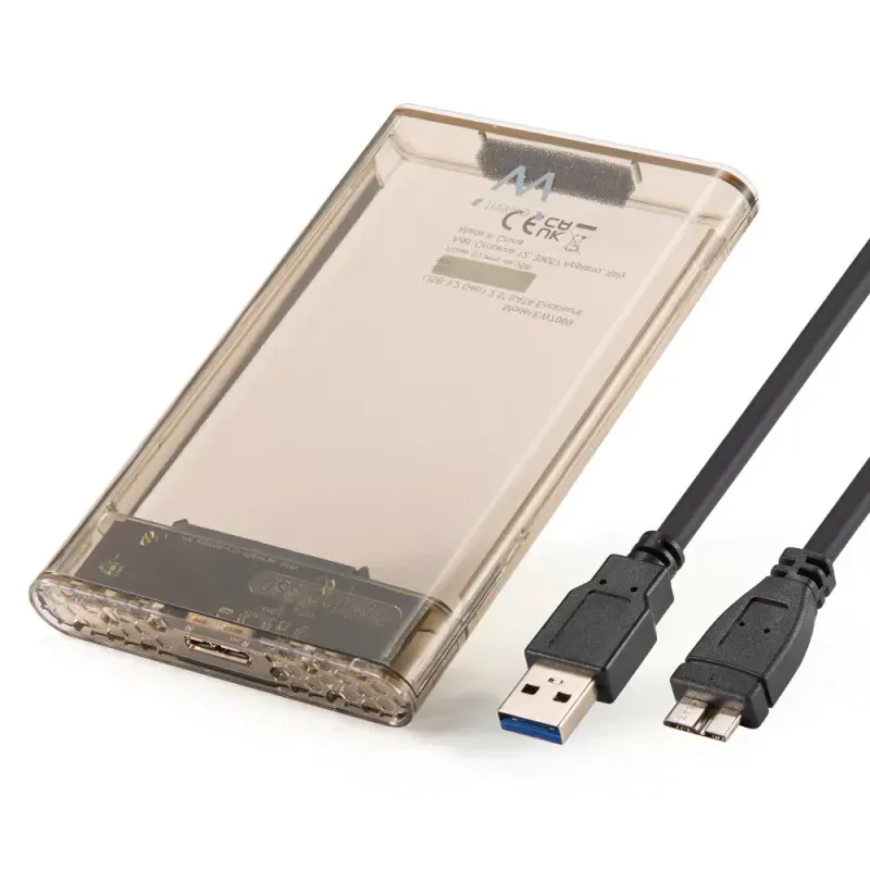EWENT CAIXA DISCO E SSD TRANSPARENTE SEM PARAFUSOS USB 3.2