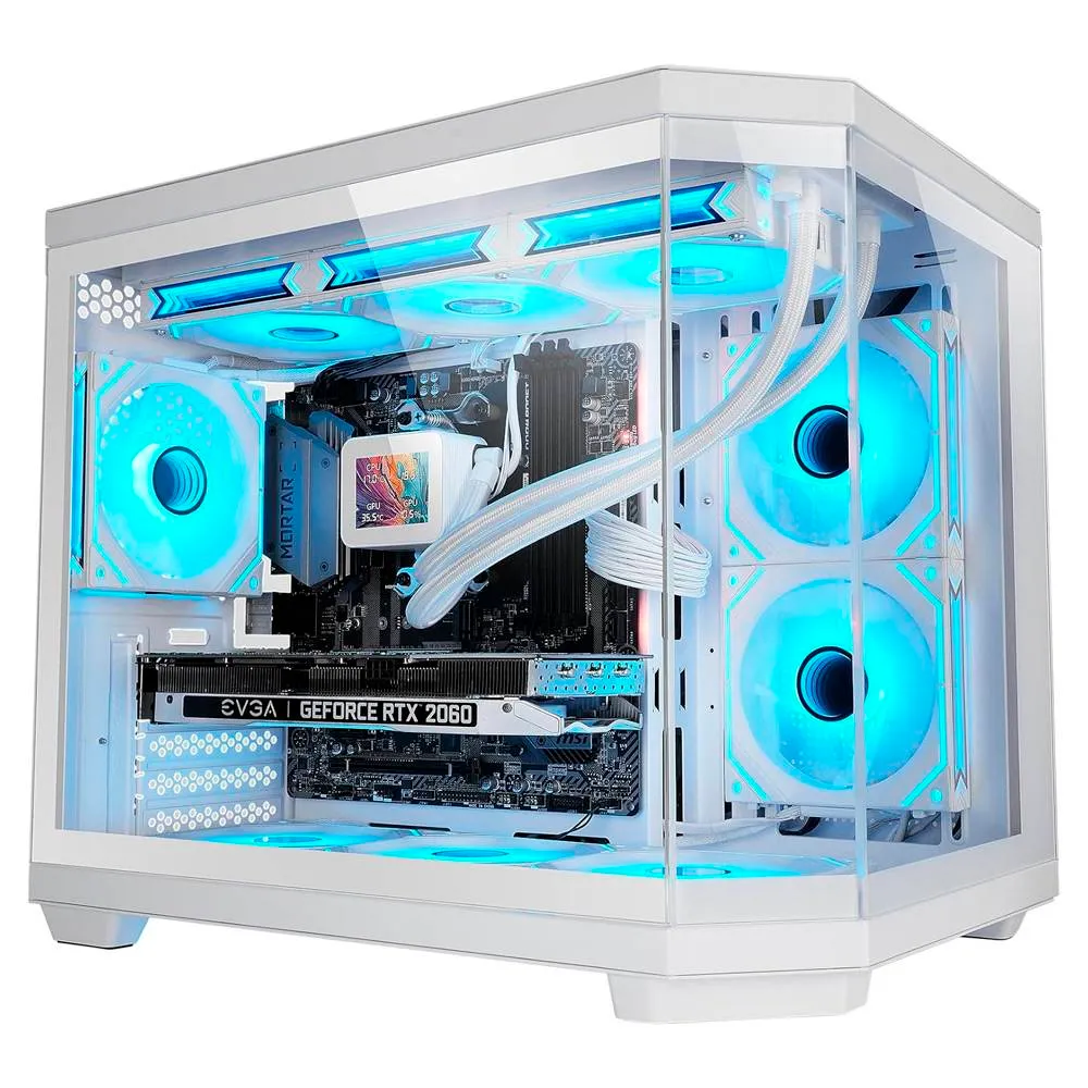 Caixa Micro-ATX Mars Gaming MC-3TCOREM Tempered Glass Branca