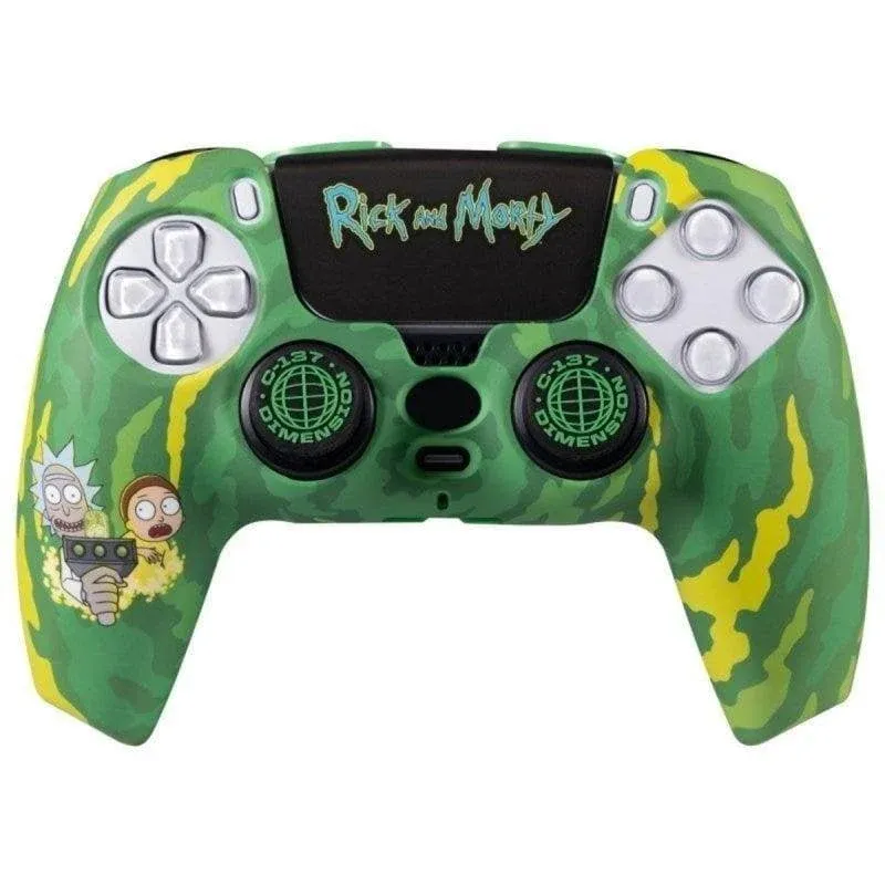 Kit Personalização Comando Blade Rick and Morty PS5 Edição Exclusiva Brilha no Escuro