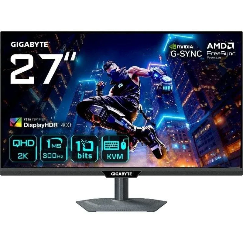 Monitor Gigabyte M27Q3 27" QHD 300Hz IPS FreeSync G-SYNC DisplayHDR400 1ms