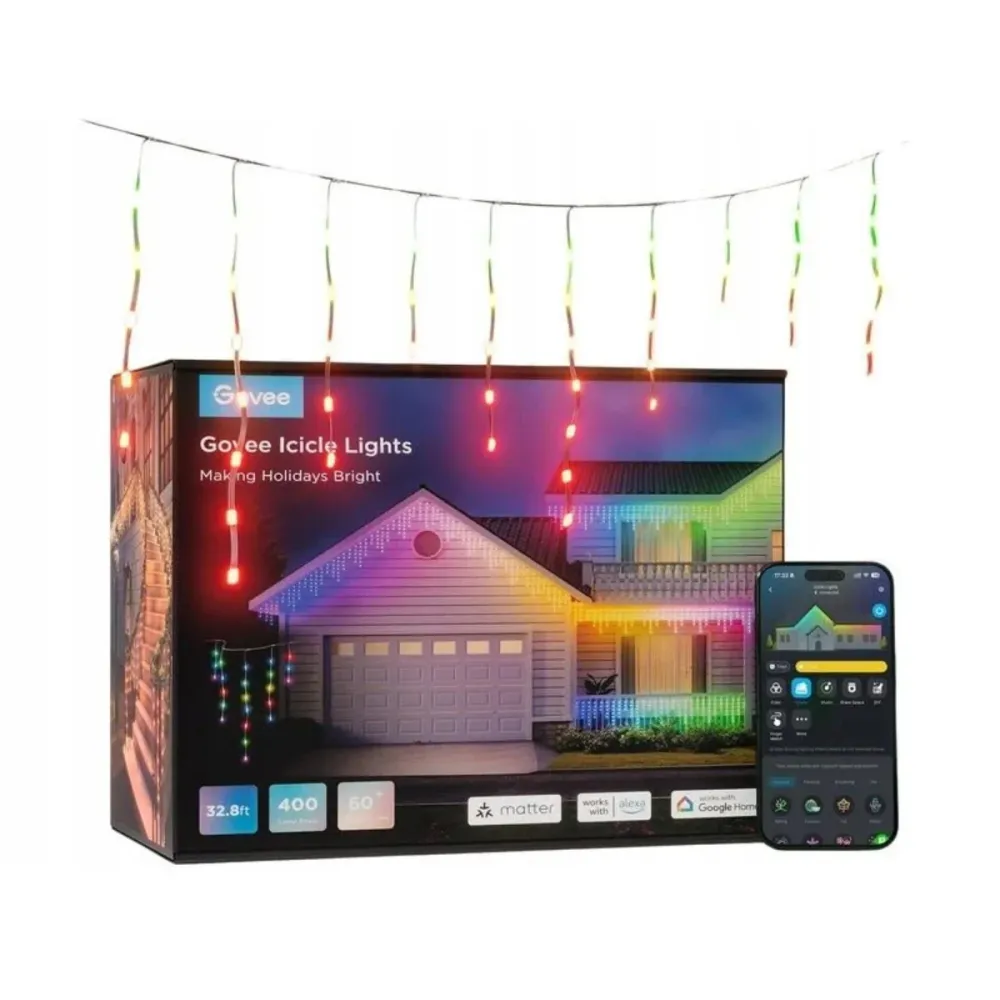 Fita LED Inteligente com Pendentes Govee H70D13D1 RGBIC 10m