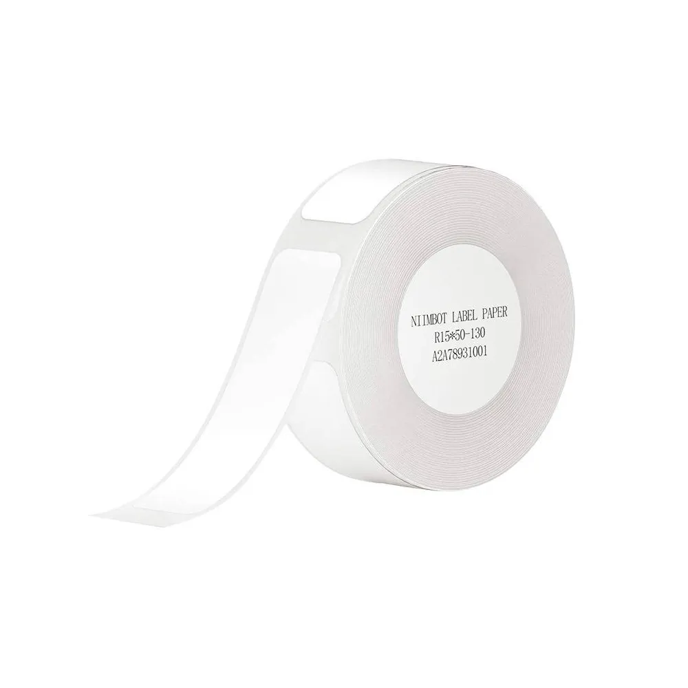 Rolo 130x Etiquetas Térmicas 15x50mm (Branco) - NIIMBOT