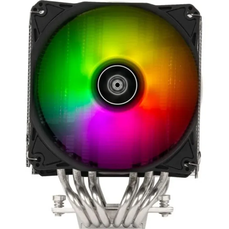 Cooler CPU Refrigeração Ar SilverStone Socket AM5 AM4 120 mm Hydrogon D120 ARGB LED RGB