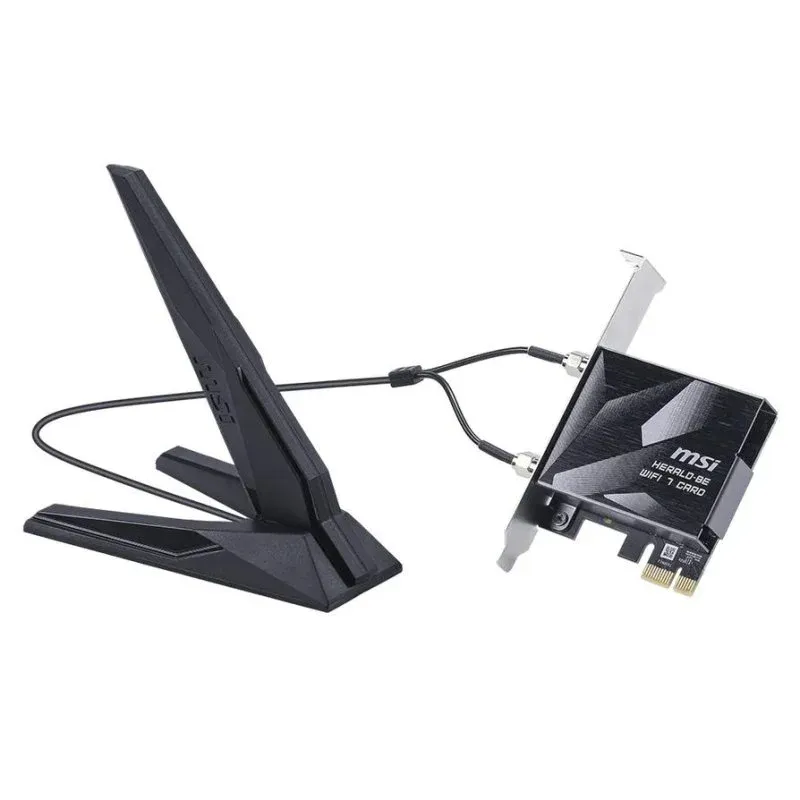 Tarjeta de Red MSI Herald BE9400 PCI Express 5764 Mbit/s Wi-Fi 7 Bluetooth 5.4