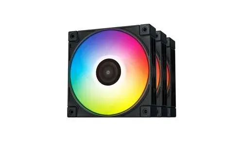 Ventoinha DeepCool FC120 RGB 120mm Preta (Pack 3)