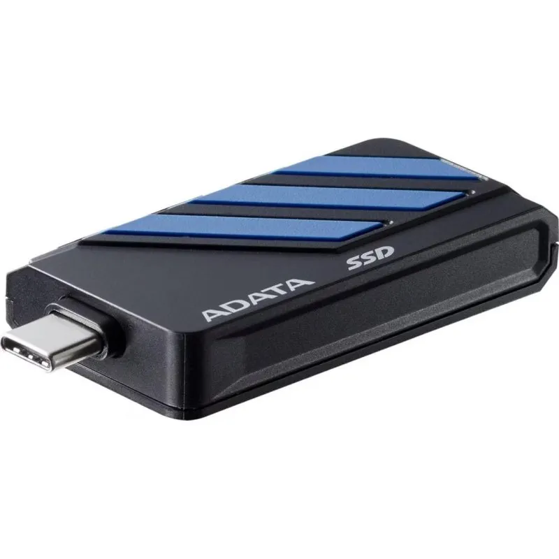 Disco Rígido Disco Duro Adata SC735 2TB SSD Externo USB-C 1000MB/s Azul Preto