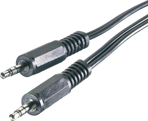 Cabo de Áudio VIVANCO Jack 3.5 mm (1.5 m - Preto)